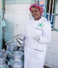 Rhobi works at Ol'Kalou Dairy Ltd in Kenya