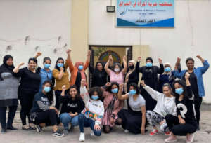 OWFI members celebrating their win.