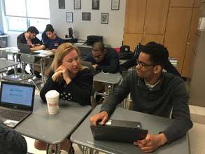 technology mentoring at Lawrence High School