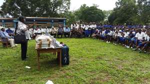 Computers being presented to the community