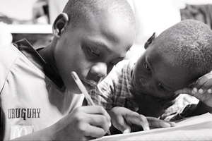 Franz and Geurdy studying