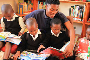 Learning to read at one of our libraries