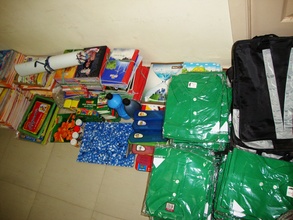Note Books, school uniform and bags for children
