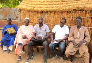 Community leaders, CREATE! staff, and well diggers