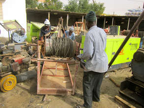 CREATE! is borrowing equipment for the well rehab