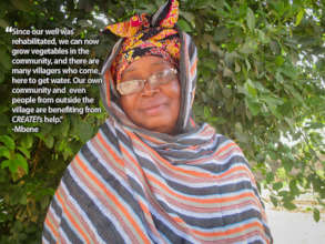 Mbene is a beneficiary in the village of Fass Kane