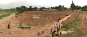 A panoramic view of Mbossedji's future garden site