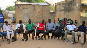 Men in Darou Diadji are donating labor for rehab