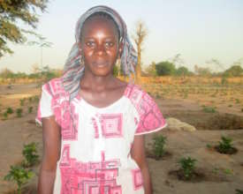 Ndeye in the Gagnick Mack garden site