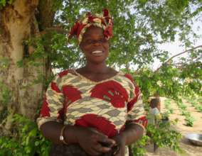 Seynabou in the Darou Diadji garden