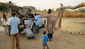 CREATE! staff delivering equipment to well site