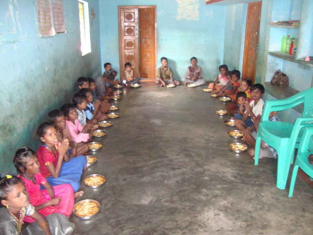 Food for 2014-15 to 25 deprived children in India
