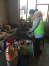 Social worker visits The elderly