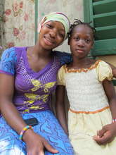 Our future teen peer educator Koura with Sara
