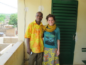 Eliza with our peer educator, Socrates