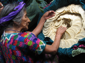Feeding the elderly in Guatemala