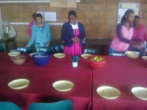 Food preparation during the training