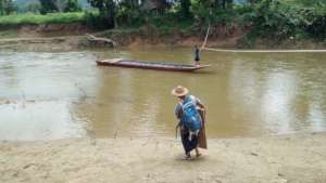 Visiting Village by Boat