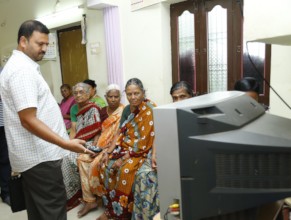 Oldage Charity helping poor old age home parents