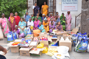 elderly home food donations to poor old age people