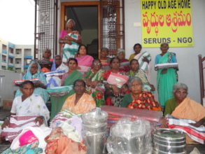 elderly persons at happy old age home in kurnool