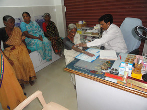 medical support to poor oldage persons in home