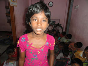 an orphan girlchild in need for food