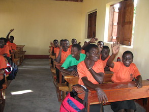 Students in a new classroom