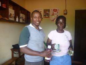 A woman benefficiary receives seed capital