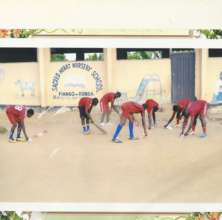 Brescia FC doing a School Clean up