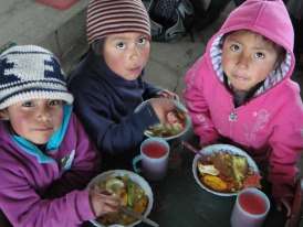 Scrummy lunches in Ecuador