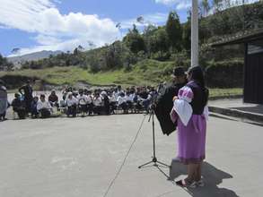 Final speeches in the school