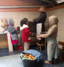 The school kitchen