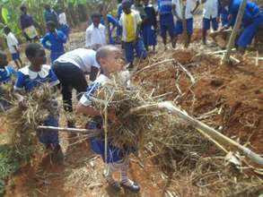 Preparing compost piles