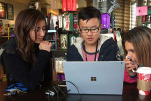 Team creating alphabet website