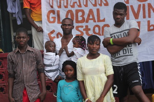 Ebola-orphaned family and relatives
