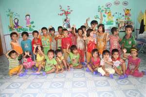 Kindergarten Class in Khe Da, Quang Tri