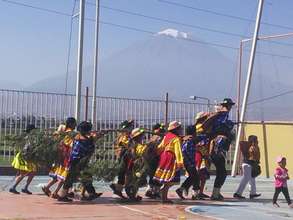 Traditional folkloric dance with a tree!