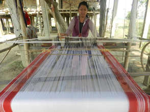 Weaving training for local women