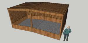 Proposed schematic of changes to owl enclosure
