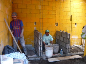 Construction of the toilets in Santa Maria