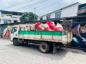 Tonnes of rubbish