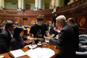 Youth promoters vaccinate Senators