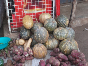 A vegetable seller's product for the day