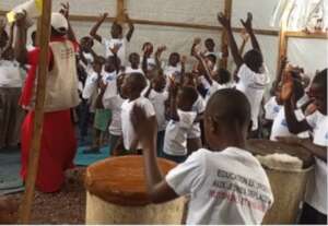 Displaced children in friendly space Goma