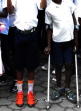 Disable child, friends in Children's Voice centre