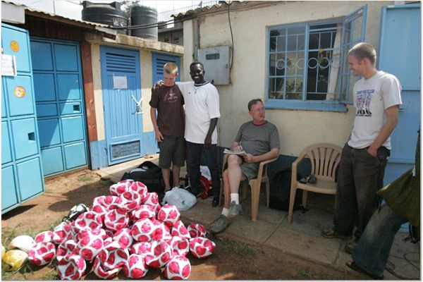 Kyle and Brett drop off the new equipment at the CFK office