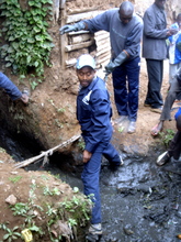 CFK Executive Director Salim Mohamed participates in clean-up