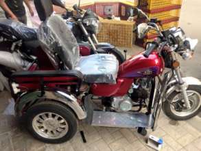Accessible motorcycle made in Egypt