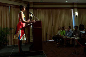 The First Lady presents about 'Let Girls Learn'